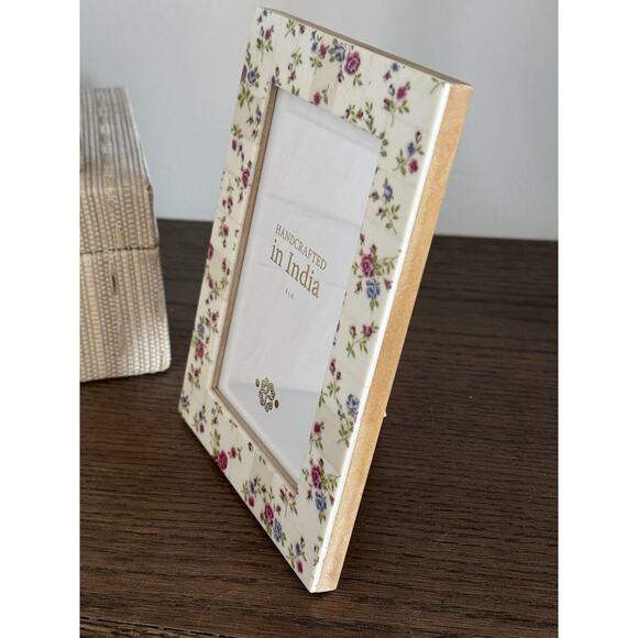 New 4x6 Vintage Inspired Floral COTTAGECORE Picture Frame - Picture 7 of 8